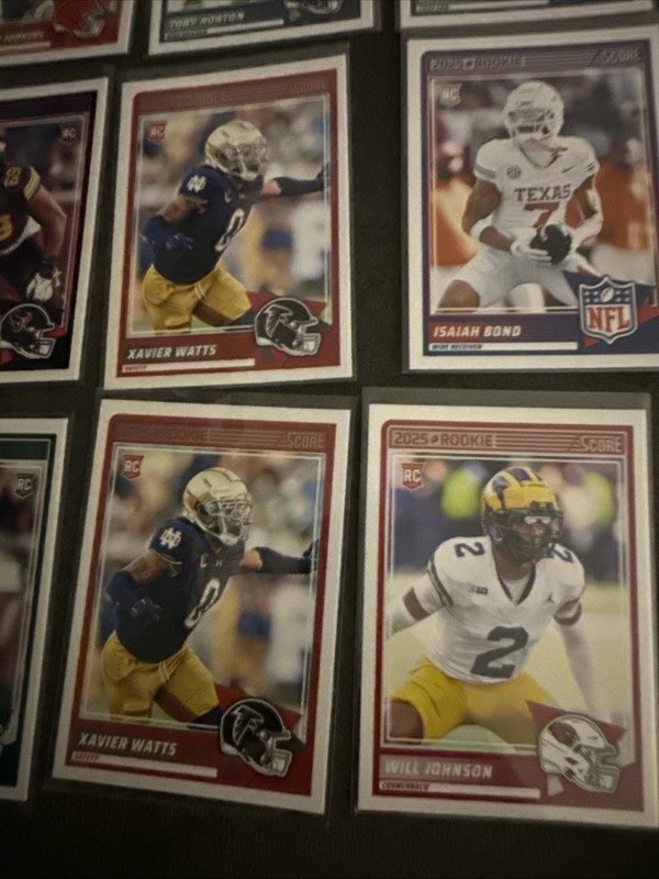 2025 Panini Score NFL Base Rookie Cards Lot of 20- Johnson, Leonard, Johnson +++