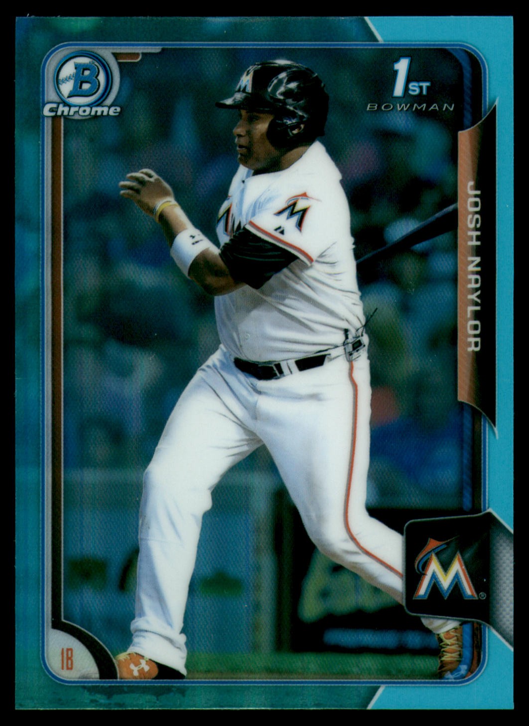 2015 Bowman Draft #69 Josh Naylor Chrome Blue Sky Refractors