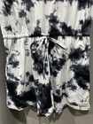 Women's Romper Short Sleeve Black and White  Tie Die Size Large  — photo 4
