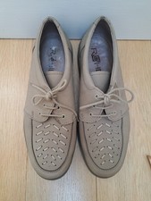 Rohde Leather Comfort Shoes Beige UK 8.5 Mens Lace Up Only Worn A Few Times