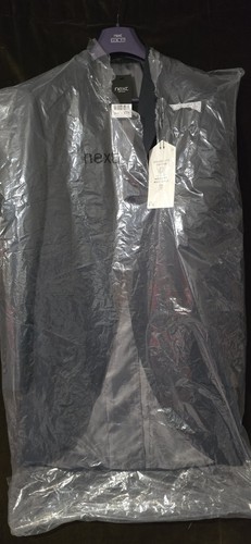 Next Men's Navy Blue Slim Fit Morning Suit Jacket size UK 38 RRP £75 - Picture 2 of 7
