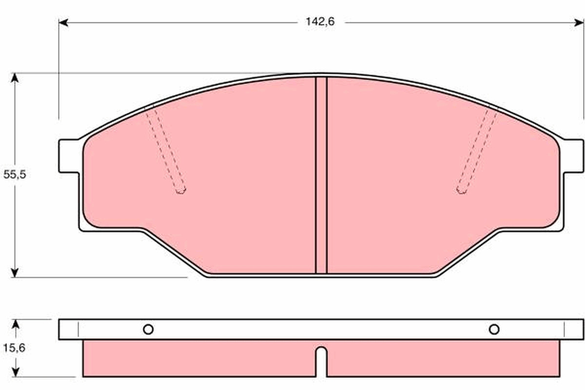 Kit plaquettes de frein TRW GDB351 frein à disque avant pour voiture citadine et berline