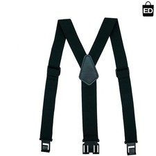 Perry Suspenders Men's Elastic Hook End Camouflage Belt Regular Size Black