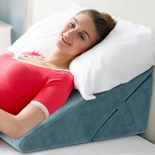 Wedge Pillow for Sleep Apnea, 12 Inch Adjustable Height Bed Wedge Pillow for ...