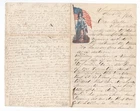 CIVIL WAR LETTER - 40th Indiana Infantry - Willing to Sacrifice Life for Country