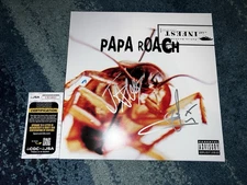 Jacoby Shaddix & Tobin Esperance Signed Papa Roach Infest Vinyl JSA Auth