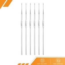 6pcs - Stainless Steel Crochet Hook 0.5mm Knitting Needles for DIY Craft Yarn