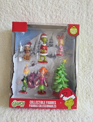 New dr. Seuss The Grinch Who Stole Christmas Collectible 6-Piece Figurine Set