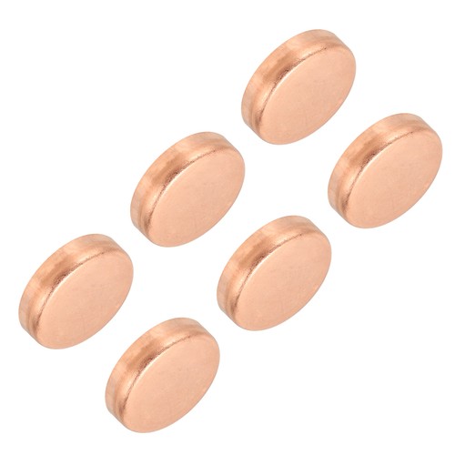1 Inch ID Copper Pipe End Cap 6Pcs Copper Fitting Cap Sweat Plug Connection