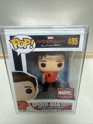 FUNKO POP! Marvel Spider-Man Far From Home SPIDER-MAN (Borrowed Jersey) # 485