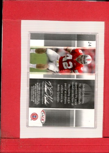 2005 Sage #J4 Bobby Carpenter MINT RC Rookie ID:67430 - Picture 2 of 2