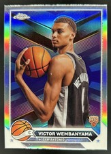 2023-24 Topps Chrome Victor Wembanyama Refractor Rookie RC #1 Spurs