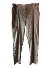 Outdoor Sports womens Cargo Pants XL Khaki Elastic Waist Button Closure READ