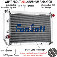 3row Aluminum Radiator For 1971-1973 Ford Mustang Fairlane Torino Ltd Cougar V8