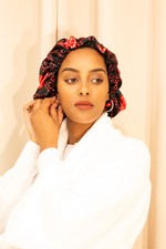 Somali Shash Print Satin Bonnet