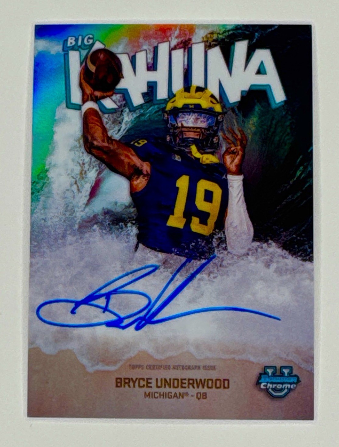 2025 Bowman Chrome U Big Kahuna Bryce Underwood Auto SSP