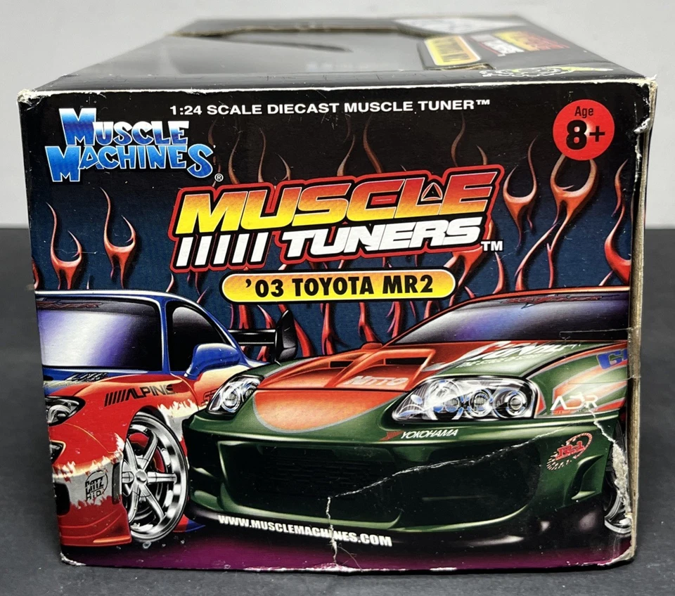 Muscle Machines Tuners 2003 Toyota MR2 '03 Diecast 1:24 Scale #73111 New In Box - Image 4 of 4