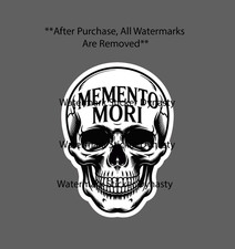 Memento Mori Sticker Waterproof Decal Skull Remember You Must Die Gift NEW
