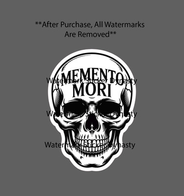 Memento Mori Sticker Waterproof Decal Skull Remember You Must Die Gift NEW