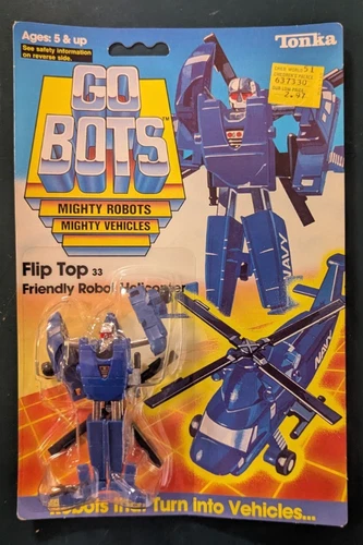 Flip Top Friendly Robot Helicopter Gobots 1984 Tonka Action Figure NEW SEALED