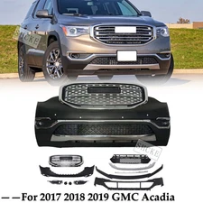 Front Bumper Cover Assembly for 2017/2019 GMC ACADIA SLE SLT Grille Set 84286368