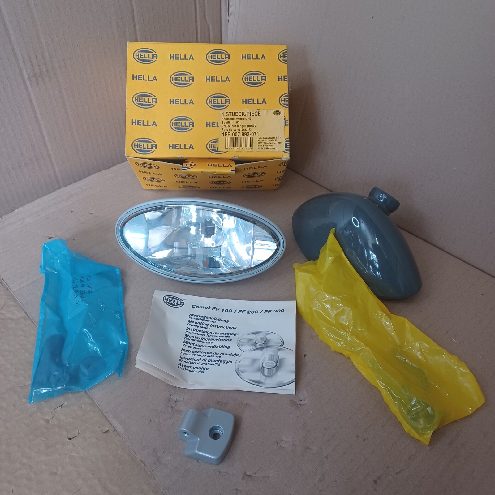 Kit projecteur longue portée 12V anti-brouillard pour visibilité agricole et 4X4