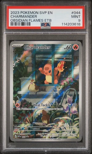 2023 Pokemon SVP EN-SV Black Star Promo Charmander Obsidian Flames PSA 9 #044