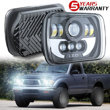 for Toyota Tacoma 1995-97 Pair Black 5X7 7x6" led headlights DRL Turn 2x 2026