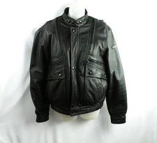 Hein Gericke Echt Leder Leather Motorcycle Jacket With Removable Liner Size 40