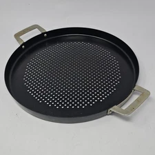 Williams Sonoma High Heat Pizza Pan Perforated Non-Stick Surface Outdoor Grill