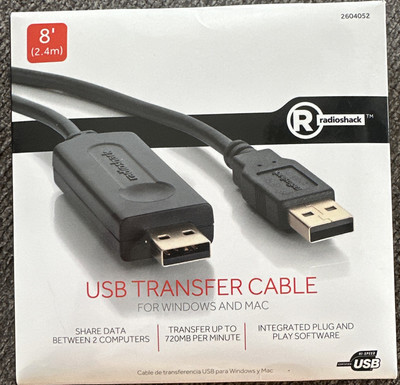 RadioShack Transfer Cable for MAC & Windows USB 