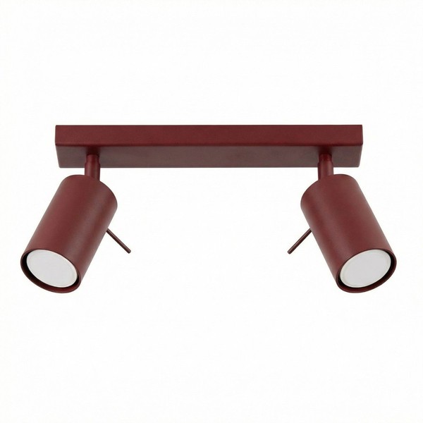 Deckenstrahler Stahl Flexibel GU10 2-Flammig L:30 Cm Deckenspot Schlafzimmer-image