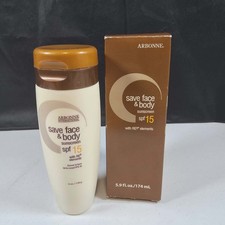 ARBONNE SUNSCREEN SPF 15 SAVE FACE & BODY W/ RE BENEFITS NEW SEALED 6 OZ 3.17 per gallon
