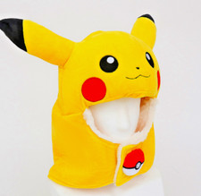 Pokemon Pikachu Kids Plush Winter Hat  Warm Furry Earflap Beanie for Children