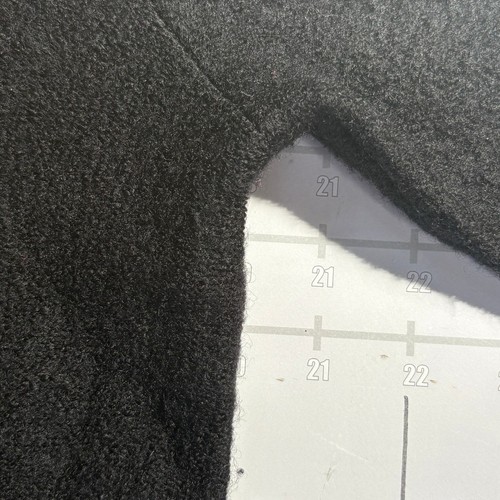 Coldwater Creek Cardigan Sweater Womens M Black Boiled Wool Embroidered Cottage - Picture 8 of 9