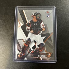 2018 Finest #85 Chance Sisco Rookie Card Baltimore Orioles. rookie card picture