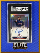 2023 Bowman Chrome Dayan Frias #CPA-DF Refractor /499 SGC 9.5 Auto 10