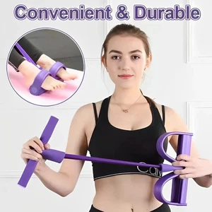 4 Bandes de résistance à la poulie des tubes Fitness Sport Ankle Exerciceur Abdominal