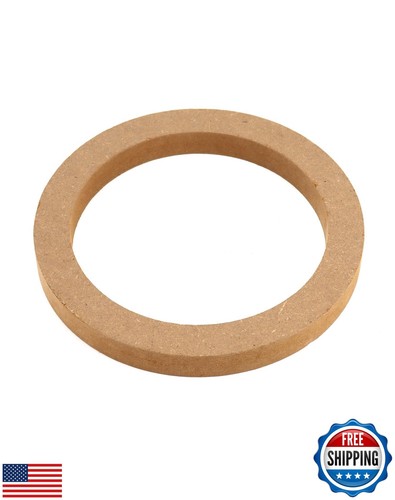 QWORK Anneaux d'Espacement Haut-Parleur en Bois, 8 Pcs 6,5" Voiture MDF Anneau de Haut-Parleur, MDF Tweet - Photo 3/5