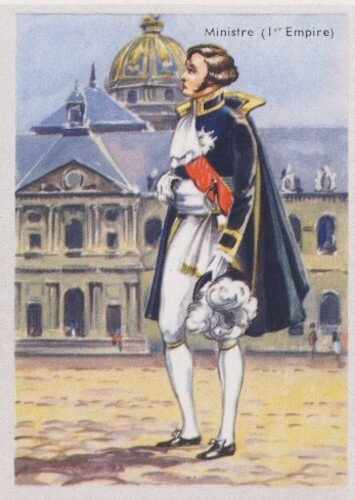 MINISTRE 1ER PREMIER EMPIRE FRANCE VÊTEMENT CLOTHING MODE FASHION IMAGE CARD - Picture 1 of 1