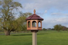 Large Gazebo Bird Feeder  Made in USA  Octagon  Poly feeder  Amish handmade