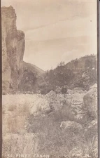 c1920 SO PINEY Canon Wyoming Real Photo Postcard/RPPC REAL PHOTO UNPOSTED-J1187