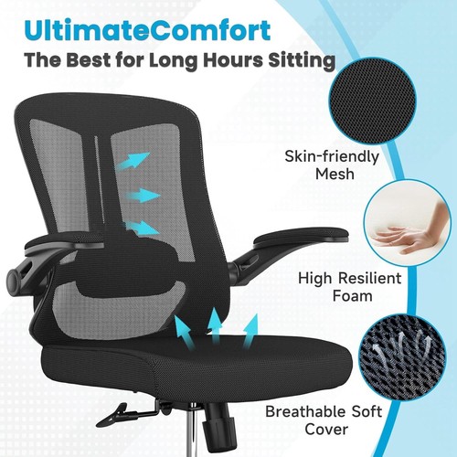 Ergonomic Office Chair - Comfy Desk Chairs with Wheels and Arms, 400LB Heavy Dut - Picture 4 of 6