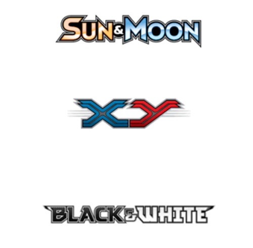 Pokémon Cards from Sun & Moon Series, XY Series, and Black & White Series