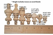 Unfinished Wood Finials Jar Tops Curtain Ends Rods Bed Post Decor Chair Finials
