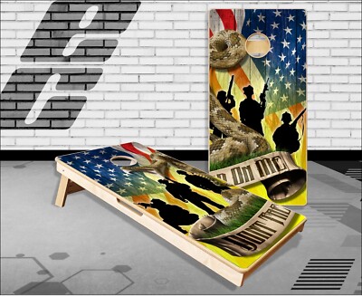 Gadsden Flag Double Cornhole Boards Bean Bag Toss Game