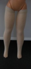 Sindy Doll Stocking Socks By Eclipse Nude Thigh High Hold Up  Stocking Socks