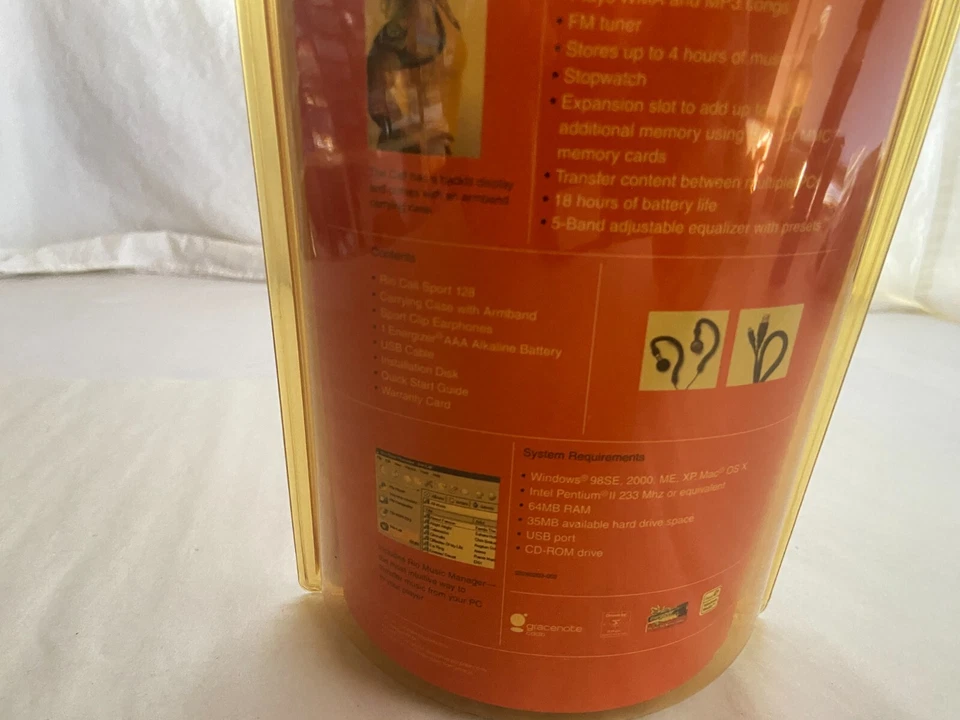 SEALED NIB MP3 RIO Player Digital Audio Music Media Cali Sport 128 MB  NOS - Image 3 of 4