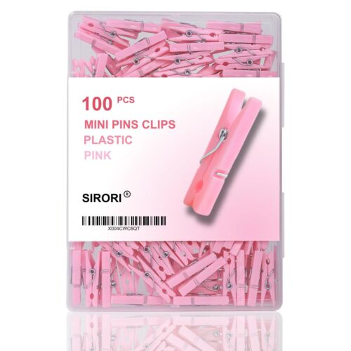 100PCS Mini clothespins for Photos Clothes pins for Baby Shower Games and Dec...