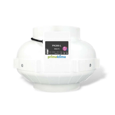 Prima Klima 1 Geschwindigkeit Ventilator 200mm 950m³/h Luftströmungssystem